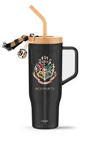 Harry Potter Plastic Tumbler With Straw(1250ML)(Black)