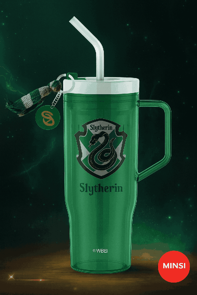 Harry Potter Plastic Tumbler With Straw(1250ML)(Green)