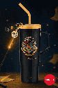 Harry Potter Plastic Tumbler With Straw(1250ML)(Black)