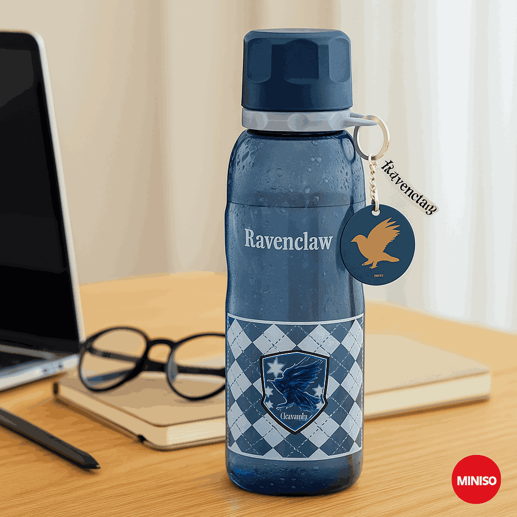 Harry Potter Plastic Tumbler With Straw(750ML)(Blue)