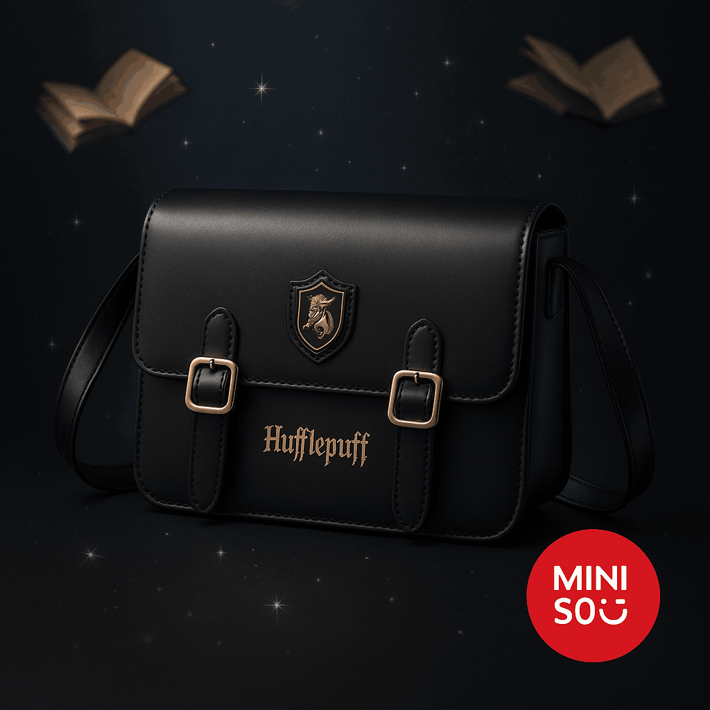 Harry Potter Preppy Style Crossbody Bag (Black)