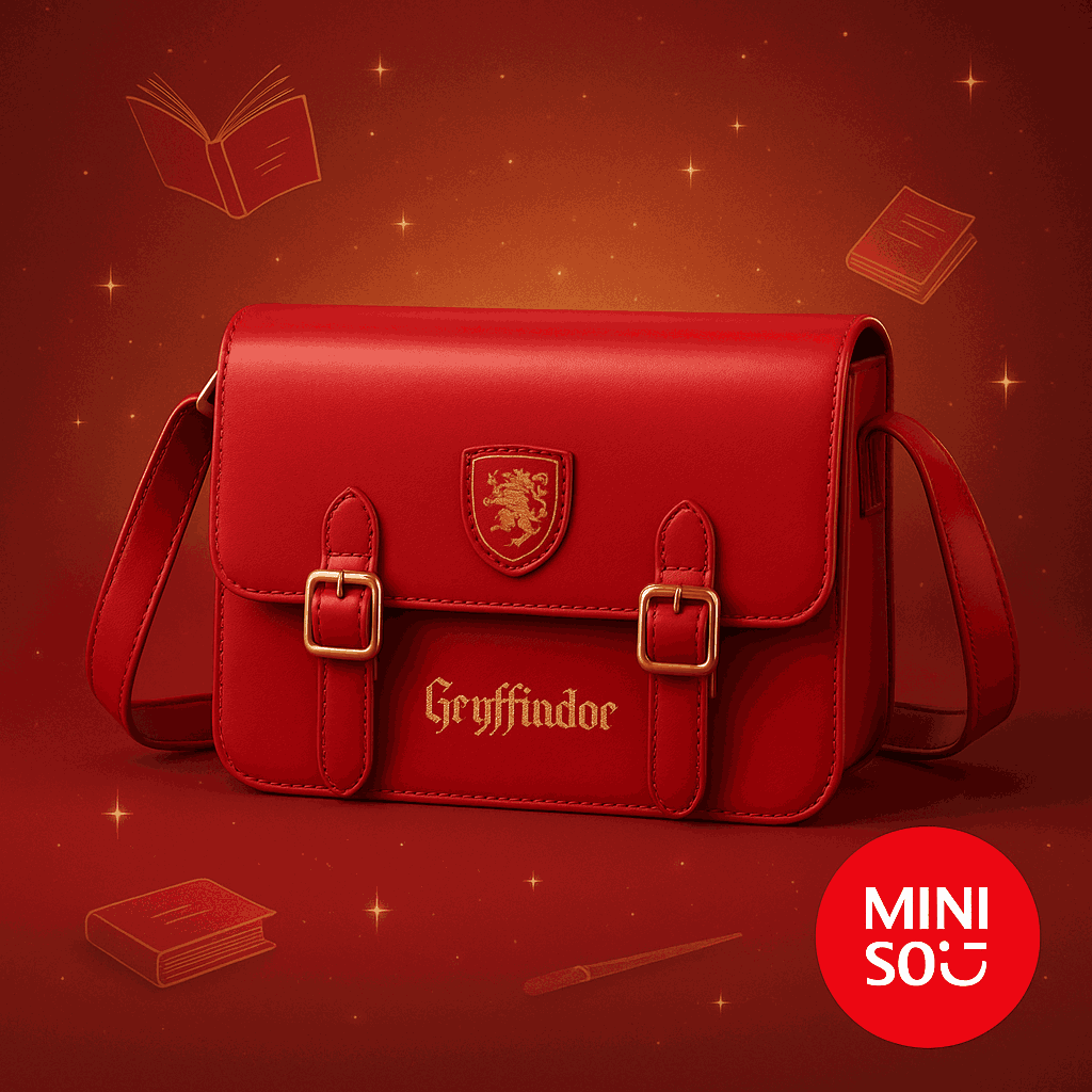 Harry Potter Preppy Style Crossbody Bag (Red)