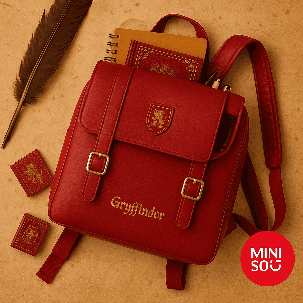 Harry Potter Preppy Style Backpack Bag (Red)