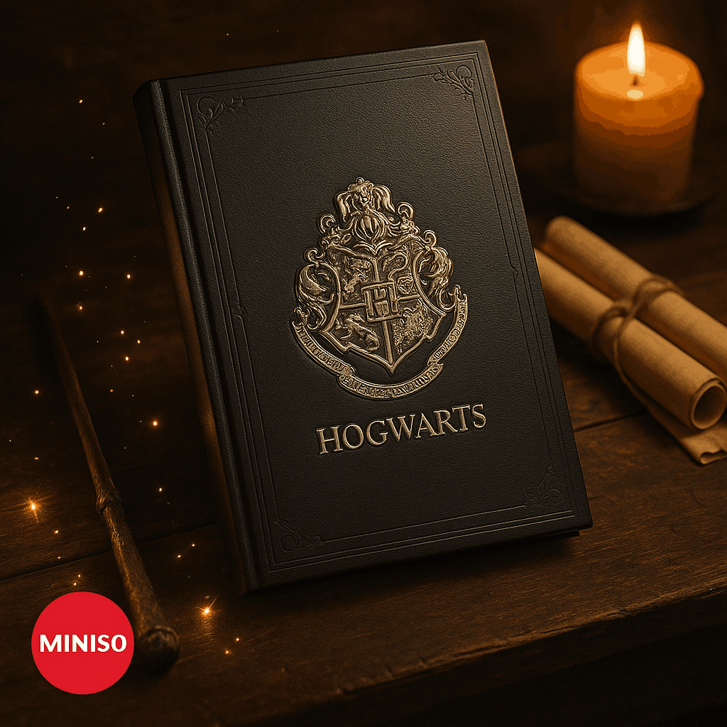 Harry Potter A5 PU Embossment Hardcover Book (96 Sheets)(Hogwarts)