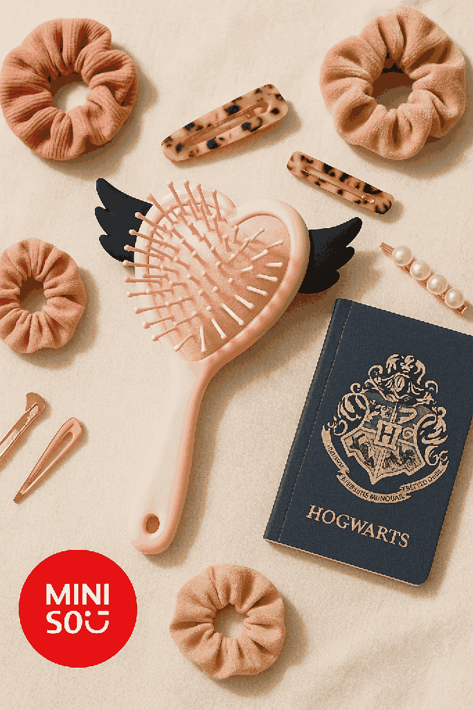Harry Potter Owl Heart Paddle Brush