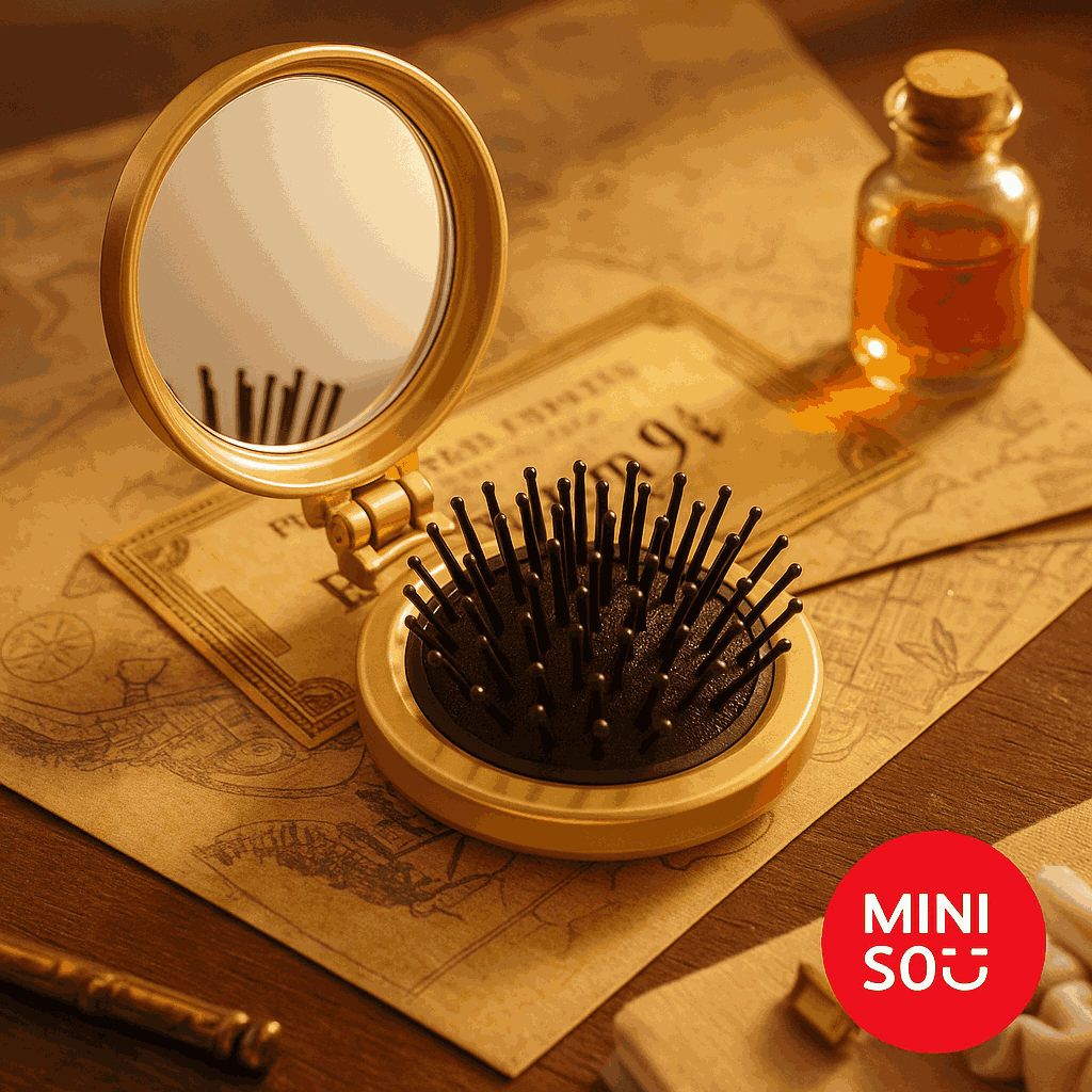Harry Potter Foldable Brush With Mirror