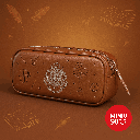 Harry Potter Embossed Silver-Stamping Stationery Case (Brown)