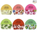 MINISO Facial Sheet Masks, Super Organic Pomegranate & Avocado for Antioxidant, Korean Ginseng & Broccoli Brighten Skin, Berry & Beet Give Skin Elasticity Vitality, 6 Pack